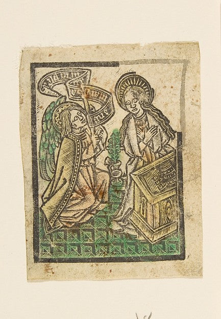 The Annunciation c1470–80-Anonymous, German, Cologne, 15th cen,  Poster Print