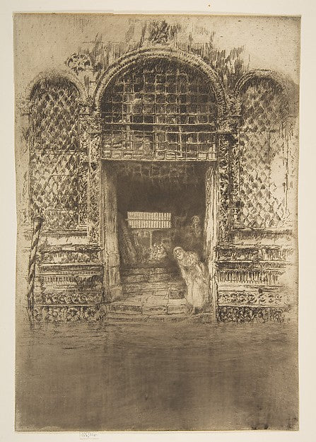 The Doorway 1879–80-James McNeill Whistler,  Poster Print Wall Art