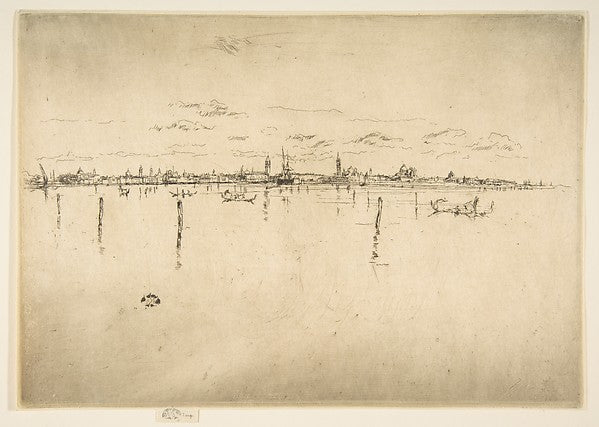 Little Venice  1879–80-James McNeill Whistler,  Poster Print Wall Art