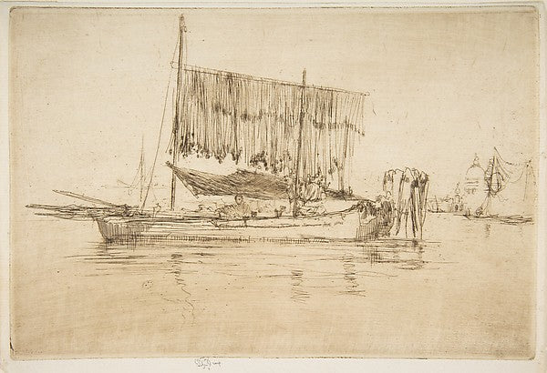 Fishing Boat 1879–80-James McNeill Whistler,  Poster Print Wall Art