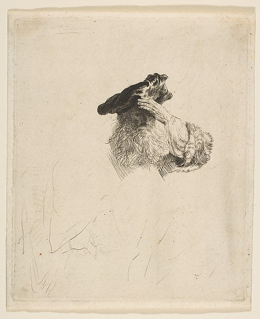 Old Man Shading His Eyes with His Hand c1639-Rembrandt  , Poster Print