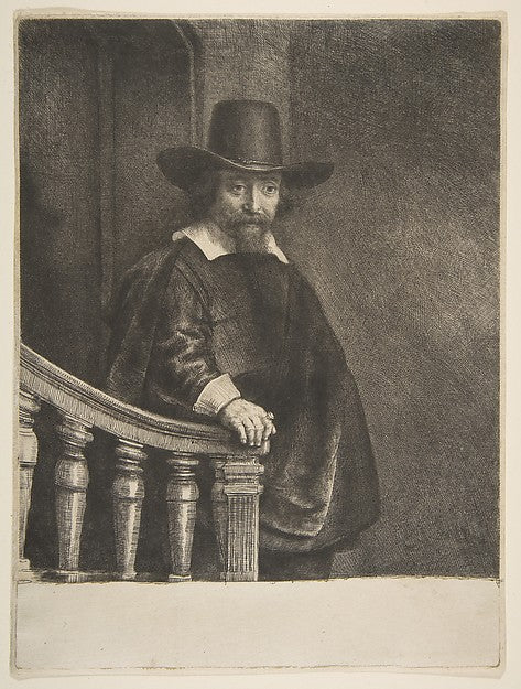 Ephraim Bonus  Jewish Physician-Rembrandt  ,  Poster Print