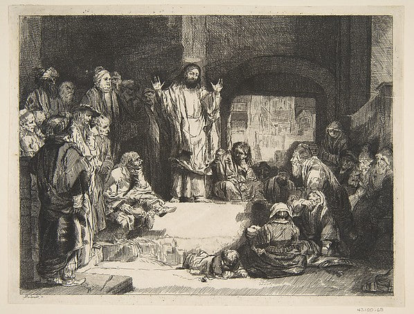 Christ Preaching   n.d.-After Rembrandt  ,  Poster Print