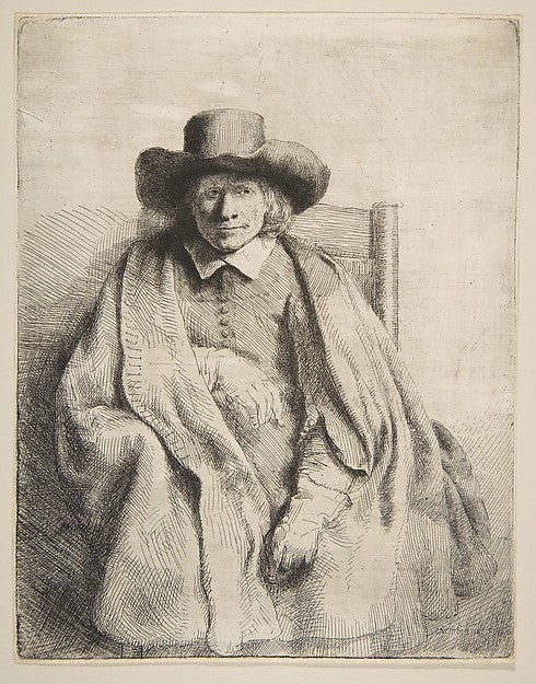Clement de Jonghe  Printseller 1651-Rembrandt ,  Poster Print Wall Art