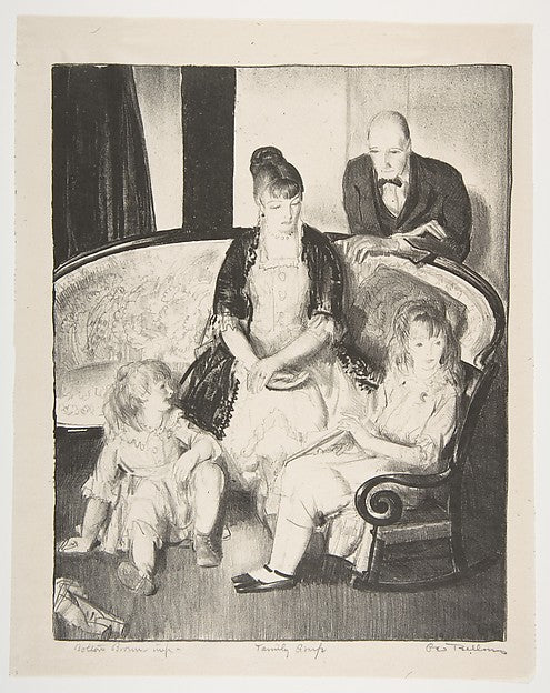 My Family  Second Stone 1921-George Bellows ,  Poster Print Wall Art