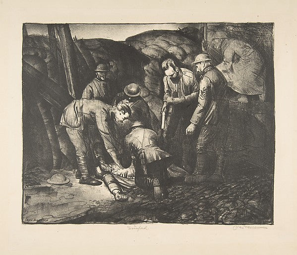 Sniped from War Series 1918-George Bellows ,  Poster Print Wall Art