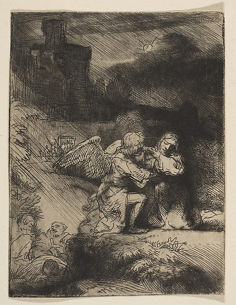 The Agony in the Garden c1652-Rembrandt  ,  Poster Print