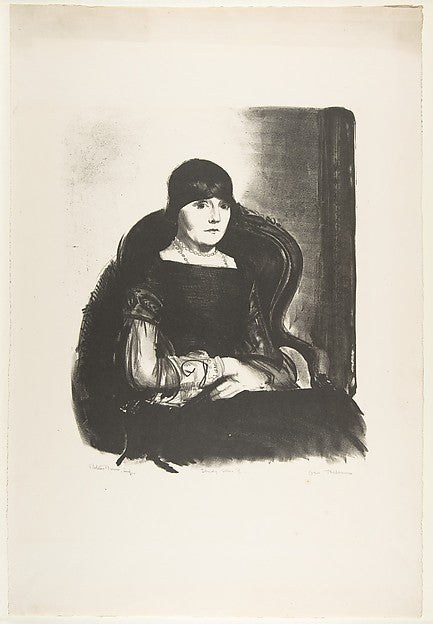 Study  Mrs. R. 1923-George Bellows ,  Poster Print Wall Art