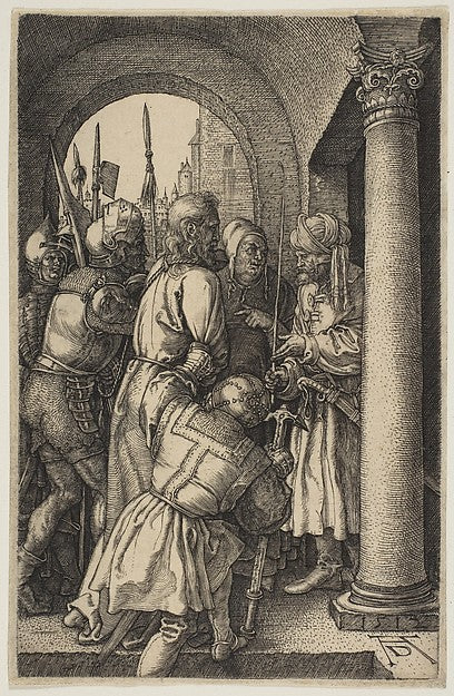 Christ before Pilate  from The Passion 1512-Albrecht Dürer , Poster Print