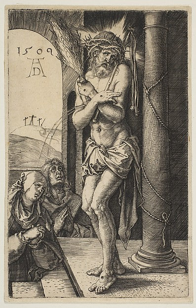 Man of Sorrows  from The Passion 1509-Albrecht Dürer , Poster Print