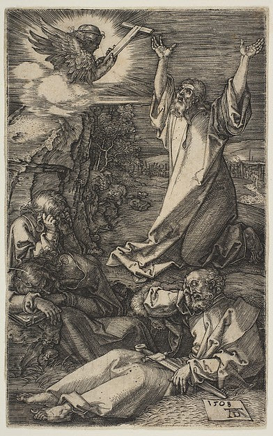 Christ on the Mount of Olives  from The Passion 1508-Albrecht , Poster Print