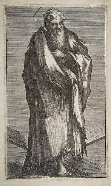 Saint Andrew 1595–1616-Jacques Bellange  c1575–1616 Nancy),  Poster Print Wall Art