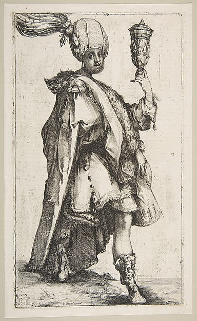 Balthasar  from Three Magi series 1595–1616-Jacques Bellange , Poster Print
