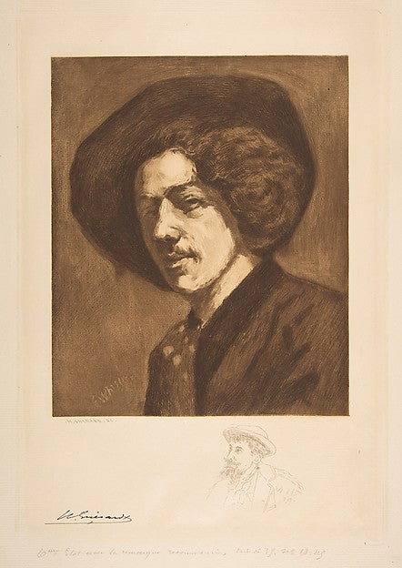 Whistler's "Portrait of Himself" 1888-After James McNeill Whis,  Poster Print