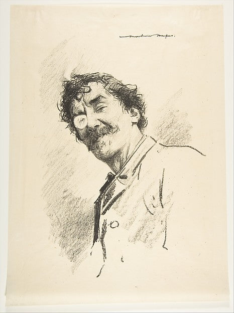 Monocle Right Eye  Portrait of J. M. Whistler c1889-Mortimer M,  Poster Print