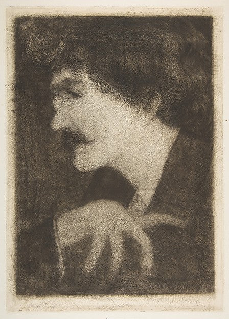 Suggestion by Whistler for his Portrait 1870s-Anonymous, Briti,  Poster Print