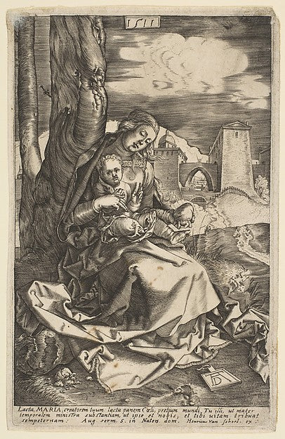 Virgin and Child with a Pear  copy n.d.-After Albrecht Dürer ,16x12"(A3)Poster