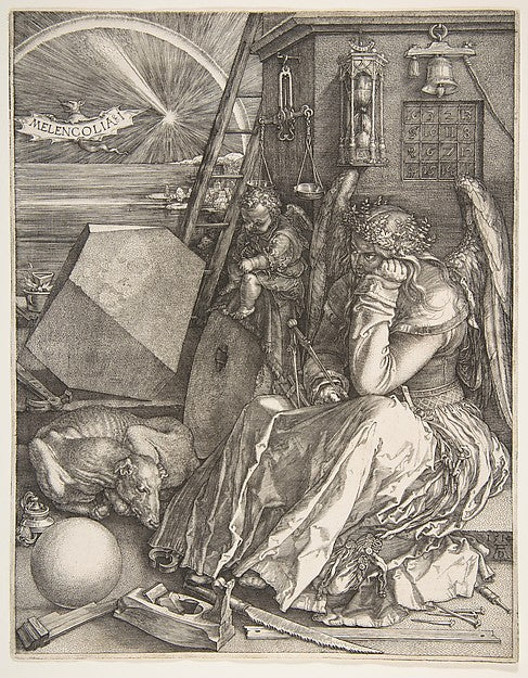 Melencolia I 1514-Albrecht Dürer,  Poster Print Wall Art