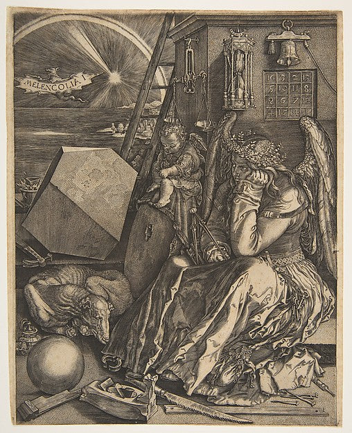 Melencolia I  1602-Jan  Wierix, After Albrecht Dürer , Poster Print
