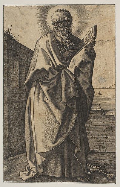 Saint Paul  n.d.-Jan  Wierix, After Albrecht Dürer , Poster Print