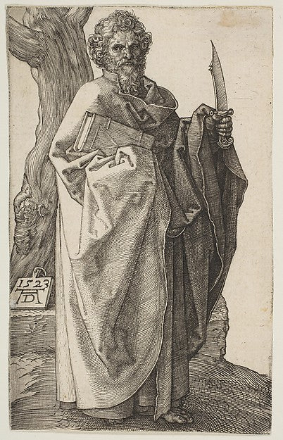 Saint Bartholomew 1523-Albrecht Dürer , Poster Print