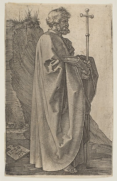 Saint Philip 1523/1526-Albrecht Dürer , Poster Print