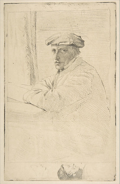 The Engraver Joseph Tourny 1857-Edgar Degas,16x12