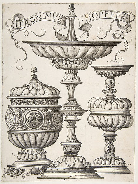 Three Vessels 16th cent-Hieronymus Hopfer,  Poster Print Wall Art