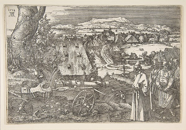 Landscape with a Large Cannon 1518-Albrecht Dürer,  Poster Print Wall Art