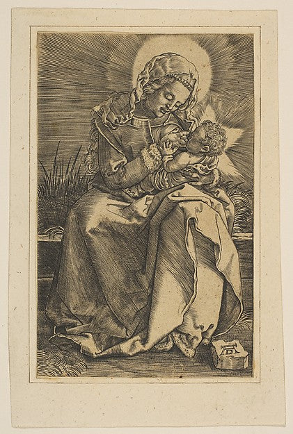 The Virgin Nursing the Christ Child  copy n.d.-After Albrecht ,  Poster Print