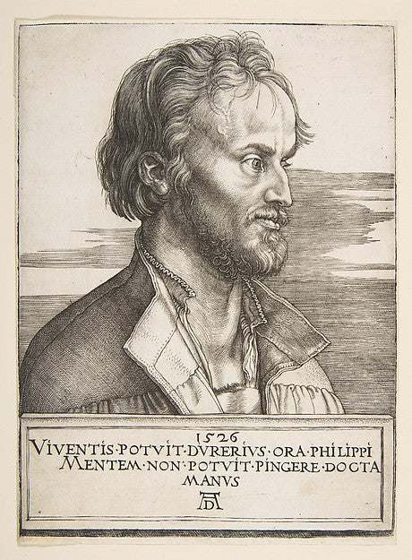 Philip Melanchthon 1526-Albrecht Dürer,  Poster Print Wall Art