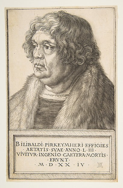 Willibald Pirckheimer 1524-Albrecht Dürer , Poster Print