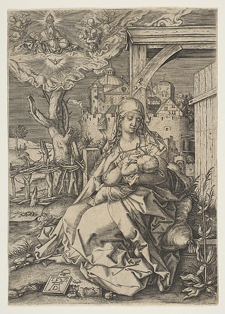 Virgin and Child 1520-After Albrecht Dürer ,16x12"(A3)Poster