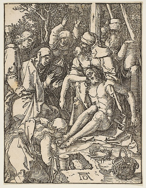 The Lamentation  from The Small Passion c1509-Albrecht Dürer , Poster Print