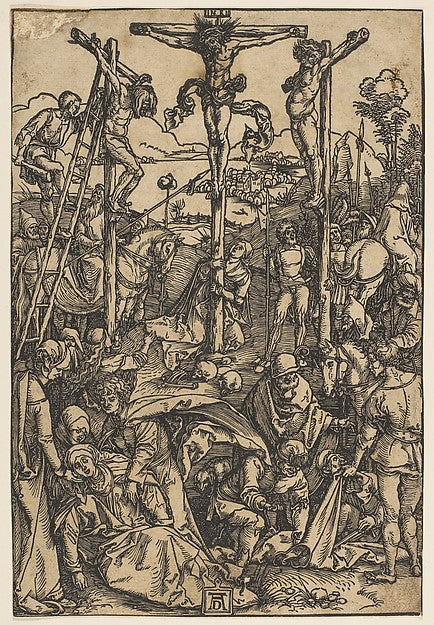 Calvary with the Three Crosses c1503-Albrecht Dürer ,  Poster Print Wall Art