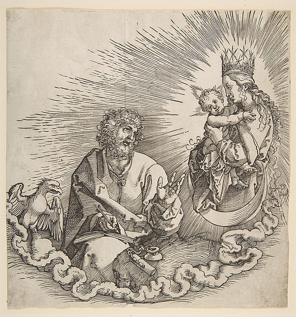 The Virgin Appearing to Saint John  Frontispiece to the Apocal,  Poster Print