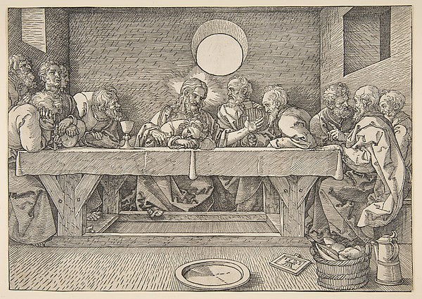 The Last Supper 1523-Albrecht Dürer ,  Poster Print Wall Art