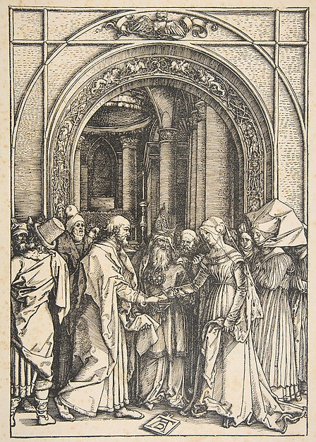 The Betrothal of the Virgin  from The Life of the Virgin c1504, Poster Print