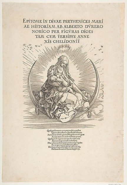 The Madonna on the Crescent  Frontispiece to The Life of the V, Poster Print