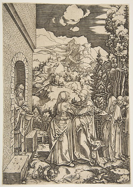 The Visitation  from The Life of the Virgin  early 16th cent-A,  Poster Print Wall Art