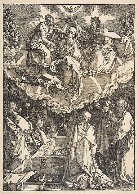The Assumption and Coronation of the Virgin  from The Life of , Poster Print