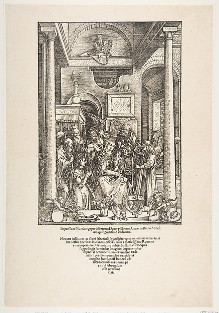 The Glorification of the Virgin  from The Life of the Virgin  , Poster Print