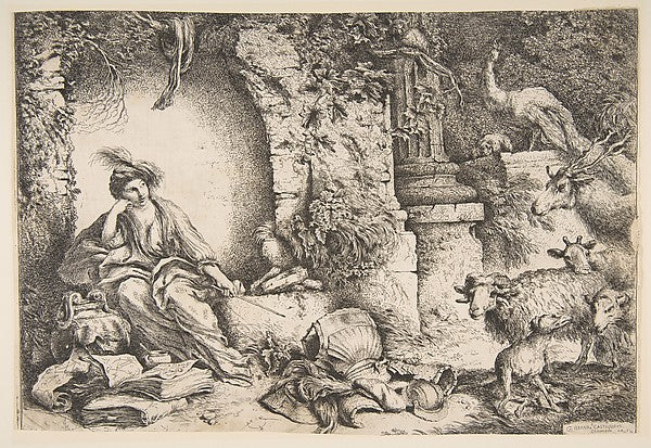 Circe changing the companions of Ulysses into beasts 1650–1651,  Poster Print Wall Art