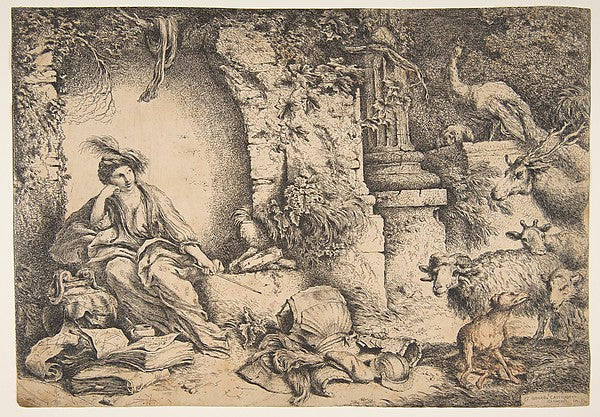 Circe with the companions of Ulysses changed into animals 1650,16x12"(A3) Poster