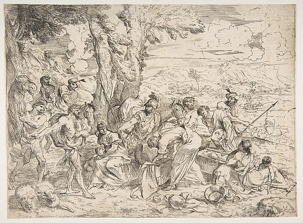 Laban searching for idols among Jacob's possessions c1635–40-G,16x12"(A3) Poster