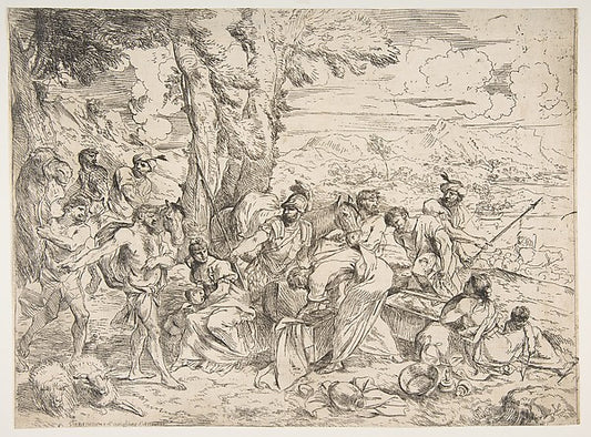 Laban searching for idols among Jacob's possessions c1635–40-G,16x12"(A3) Poster