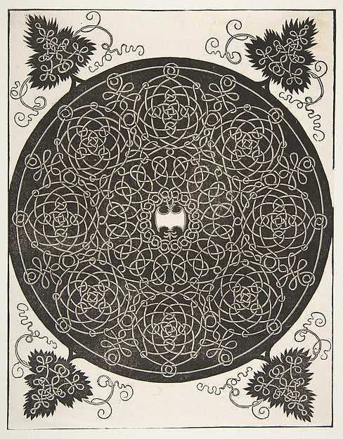 “The Third Knot”. Interlaced Roundel with Eight Wreaths and a , Poster Print