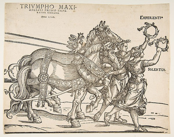 The Great Triumphal Car  eight sheet n.d.-After Albrecht Dürer,  Poster Print Wall Art