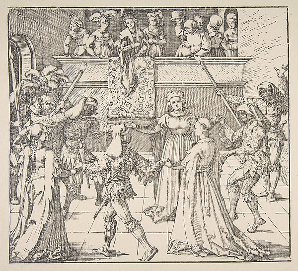 Masquerade Dance with Torches 1922-Albrecht Dürer ,  Poster Print