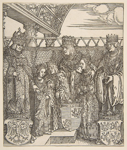The Congress of Princes at Vienna  from the Triumphal Arch of ,  Poster Print Wall Art